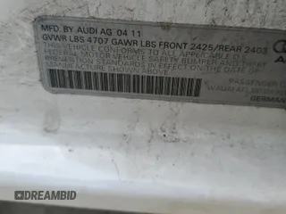 2011 Audi A4 Premium z VIN WAUAFAFL3BN053594, wystawiony jako Copart lot #53819285 z przebiegiem 114 690 mil mil oraz Szkoda całkowita • Salvage title. Historia ofert i sprzedaży dostępna na DreamBid. Obrazek 12.