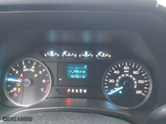 2018 Ford F-150 XL with VIN 1FTEW1E57JFC29563, listed as a IAAI auction lot 41434491 with 80,745 mi miles. Bid and sale history available at carsss.com. Image 7.