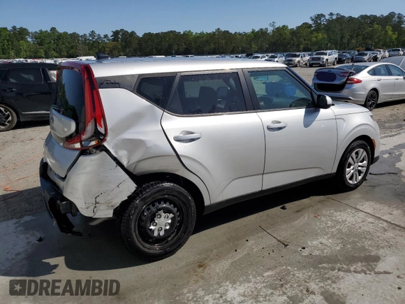 2021 Kia Soul S with VIN KNDJ23AU8M7763317, listed as a Copart auction lot 52395655 with 35,395 mi miles and Salvage Title. Bid and sale history available at carsss.com. Image 3.