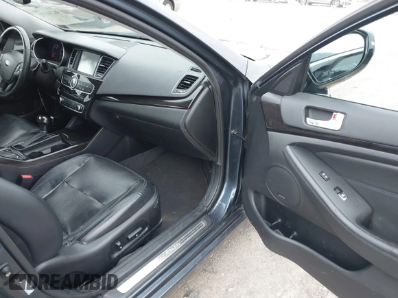 2014 Kia Cadenza Premium with VIN KNALN4D74E5125829, listed as a IAAI auction lot 41244172 with 167,617 mi miles. Bid and sale history available at carsss.com. Image 5.