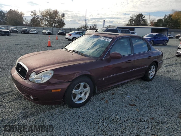 2002 Hyundai Sonata with VIN KMHWF25H82A602530, listed as a Copart auction lot 79468914 with 0 mi miles and Salvage Title. Bid and sale history available at carsss.com. Image 1.