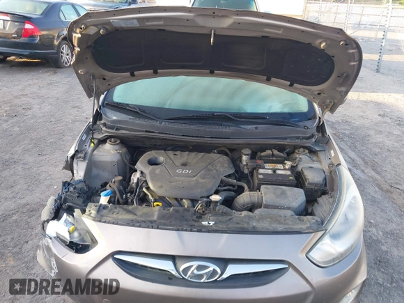 2012 Hyundai Accent GLS with VIN KMHCU4AE4CU097425, listed as a IAAI auction lot 42052740 with 244,705 mi miles. Bid and sale history available at carsss.com. Image 10.