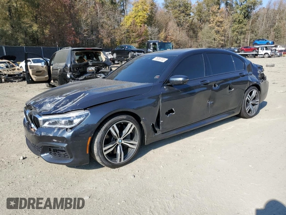 2016 BMW 7 Series 750i xDrive with VIN WBA7F2C56GG419078, listed as a Copart auction lot 75355703 with 0 mi miles. Bid and sale history available at carsss.com. Image 1.