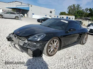 2019 Porsche 718 Cayman with VIN WP0AA2A86KS261271, listed as a Copart auction lot 87393914 with 37,132 mi miles and Salvage Title. Bid and sale history available at DreamBid. Image 1.