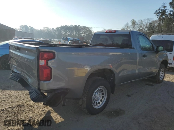 2024 Chevrolet Silverado 1500 Work Truck with VIN 3GCNAAED5RG132104, listed as a Copart auction lot 48496565 with 17 mi miles and Salvage Title. Bid and sale history available at carsss.com. Image 3.