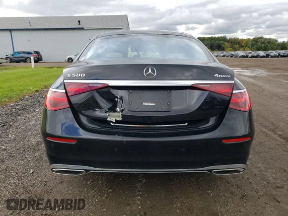 2022 Mercedes-Benz S-Class S 500 with VIN W1K6G6DB0NA088382, listed as a Copart auction lot 76259014 with 19,866 mi miles and Salvage Title. Bid and sale history available at carsss.com. Image 6.