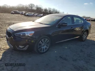 2014 Kia Cadenza Premium with VIN KNALN4D71E5161624, listed as a Copart auction lot 46148195 with 138,563 mi miles and Clean Title. Bid and sale history available at carsss.com. Image 1.