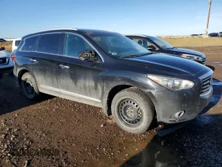 2013 Infiniti JX35 with VIN 5N1AL0MM3DC304657, listed as a Copart auction lot 76628754 with 212,965 mi miles and Clean Title. Bid and sale history available at carsss.com. Image 4.