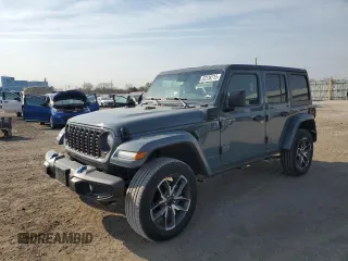 2024 Jeep Wrangler Willys z VIN 1C4RJXN61RW147951, wystawiony jako Copart lot #53138715 z przebiegiem 15 681 mil mil oraz Szkoda całkowita • Salvage title. Historia ofert i sprzedaży dostępna na DreamBid. Obrazek 1.