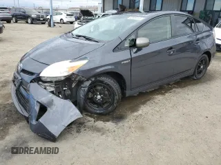 2013 Toyota Prius One with VIN JTDKN3DU6D5618389, listed as a Copart auction lot 53664095 with 207,300 mi miles and Salvage Title. Bid and sale history available at carsss.com. Image 1.