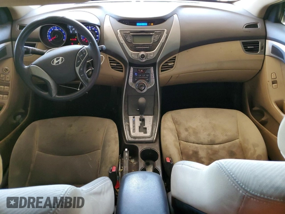 2013 Hyundai Elantra GLS with VIN KMHDH4AE4DU559122, listed as a Copart auction lot 62220825 with 183,220 mi miles and Clean title. Bid and sale history available at DreamBid. Image 8.
