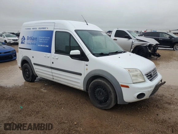2012 Ford Transit Connect XLT with VIN NM0KS9BN6CT087323, listed as a Copart auction lot 55590515 with 156,465 mi miles and Salvage title. Bid and sale history available at DreamBid. Image 4.