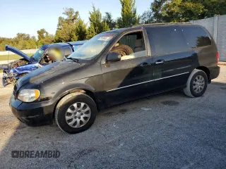 2005 Kia Sedona LX with VIN KNDUP131056640057, listed as a Copart auction lot 72153844 with 192,136 mi miles and Salvage Title. Bid and sale history available at carsss.com. Image 1.