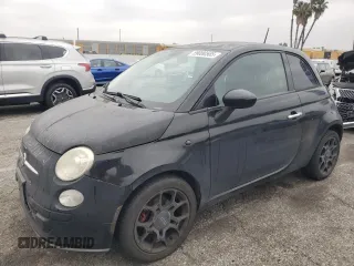2015 FIAT 500 Pop z VIN 3C3CFFARXFT624934, wystawiony jako Copart lot #59000585 z przebiegiem 86 113 mil mil oraz Szkoda całkowita • Salvage title. Historia ofert i sprzedaży dostępna na DreamBid. Obrazek 1.