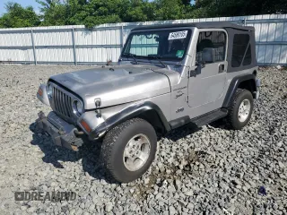 2001 Jeep Wrangler Sport with VIN 1J4FA49S91P318236, listed as a Copart auction lot 64589105 with 202,013 mi miles and Salvage title. Bid and sale history available at DreamBid. Image 1.