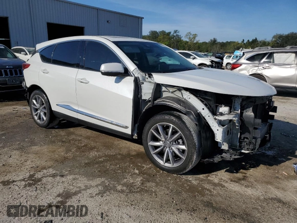 2020 Acura RDX Technology with VIN 5J8TC1H55LL017973, listed as a Copart auction lot 50181835 with 62,283 mi miles and Salvage title. Bid and sale history available at DreamBid. Image 4.