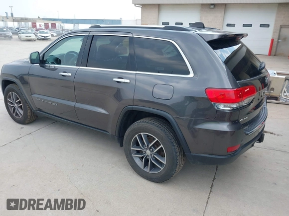 2017 Jeep Grand Cherokee Limited with VIN 1C4RJFBG5HC836740, listed as a IAAI auction lot 42370107 with 107,609 mi miles and . Bid and sale history available at DreamBid. Image 3.
