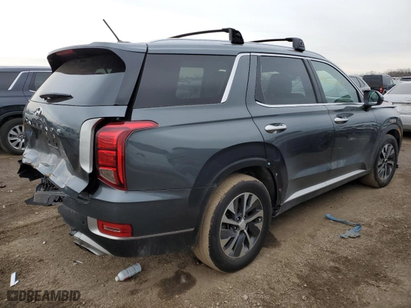 2022 Hyundai Palisade SEL with VIN KM8R2DHE8NU467249, listed as a Copart auction lot 42113265 with 64,421 mi miles and Salvage Title. Bid and sale history available at carsss.com. Image 3.