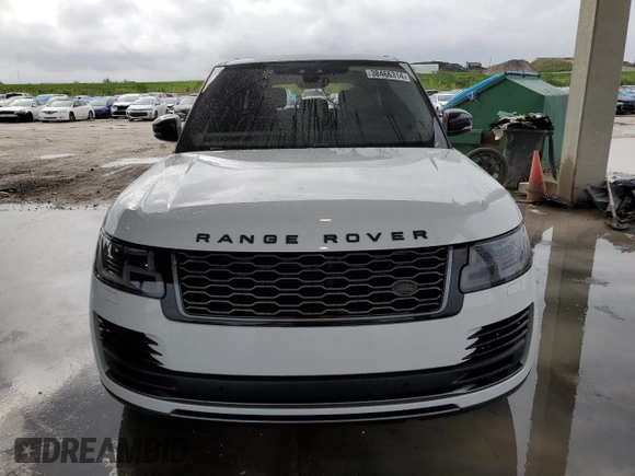 2018 Land Rover Range Rover with VIN SALGR2RV5JA503073, listed as a Copart auction lot 38466314 with 74,366 mi miles and . Bid and sale history available at DreamBid. Image 5.