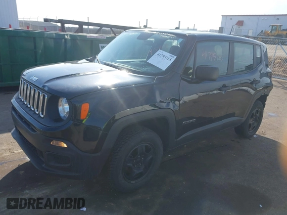 2017 Jeep Renegade Sport with VIN ZACCJBAB2HPG36611, listed as a IAAI auction lot 41795715 with 155,644 mi miles and . Bid and sale history available at carsss.com. Image 18.