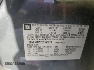 2012 Cadillac SRX Performance Collection z VIN 3GYFNBE32CS596228, wystawiony jako Copart lot #60002985 z przebiegiem 71 738 mil mil oraz Szkoda całkowita • Salvage title. Historia ofert i sprzedaży dostępna na DreamBid. Obrazek 12.
