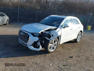 2023 Audi Q3 S line Premium Plus with VIN WA1EECF37P1025146, listed as a IAAI auction lot 41520532 with 36,717 mi miles and . Bid and sale history available at DreamBid. Image 2.