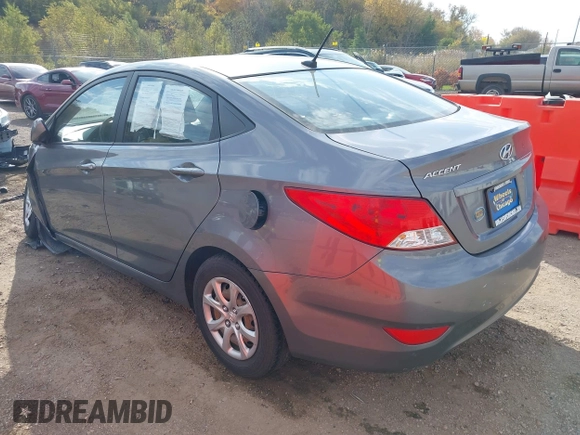 2014 Hyundai Accent GLS with VIN KMHCT4AE9EU614191, listed as a IAAI auction lot 37899279 with 144,247 mi miles. Bid and sale history available at carsss.com. Image 3.