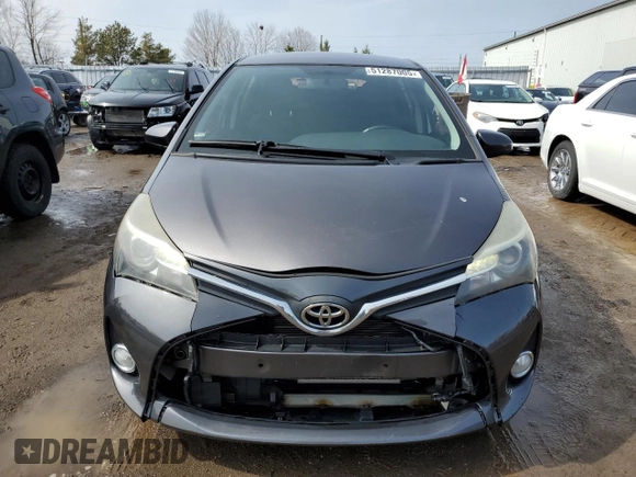 2015 Toyota Yaris L with VIN VNKKTUD38FA028182, listed as a Copart auction lot 51287005 with 179,215 mi miles and Clean Title. Bid and sale history available at DreamBid. Image 5.