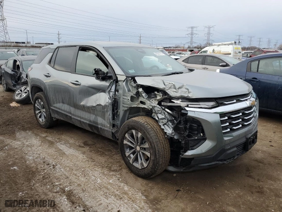 2025 Chevrolet Equinox FWD LT with VIN 3GNAXHEG9SL189216, listed as a Copart auction lot 42201215 with 2,981 mi miles and Salvage Title. Bid and sale history available at carsss.com. Image 4.