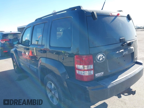 2008 Jeep Liberty Sport with VIN 1J8GP28K38W227910, listed as a IAAI auction lot 41244738 with 215,126 mi miles. Bid and sale history available at carsss.com. Image 3.