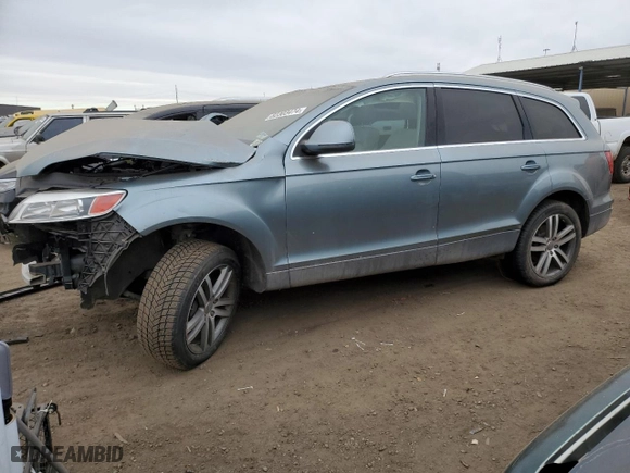 2007 Audi Q7 Premium with VIN WA1BV74L87D062766, listed as a Copart auction lot 82303474 with 0 mi miles and Salvage Title. Bid and sale history available at carsss.com. Image 1.