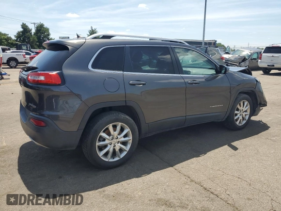 2014 Jeep Cherokee Limited with VIN 1C4PJMDS4EW211057, listed as a Copart auction lot 63448375 with Not provided miles and Salvage title. Bid and sale history available at DreamBid. Image 3.
