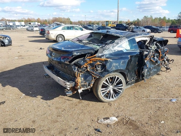 2017 Infiniti Q60 Sport with VIN JN1EV7EL3HM551579, listed as a IAAI auction lot 41075919 with 1 mi miles. Bid and sale history available at carsss.com. Image 4.
