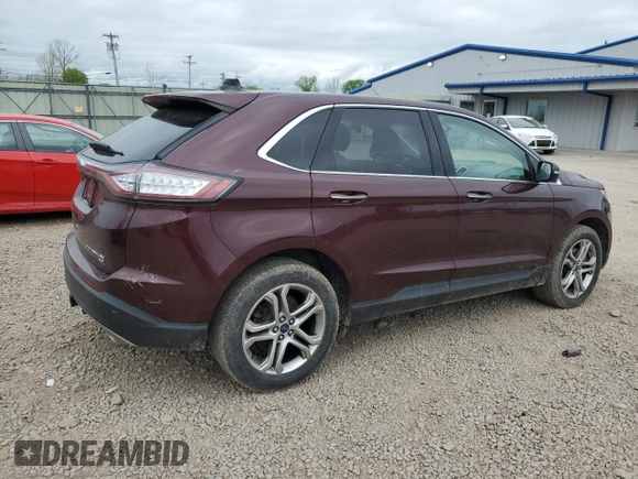 2017 Ford Edge Titanium z VIN 2FMPK4K82HBC48078, wystawiony jako Copart lot #56967175 z przebiegiem 54 258 mil mil oraz Szkoda całkowita • Salvage title. Historia ofert i sprzedaży dostępna na DreamBid. Obrazek 3.