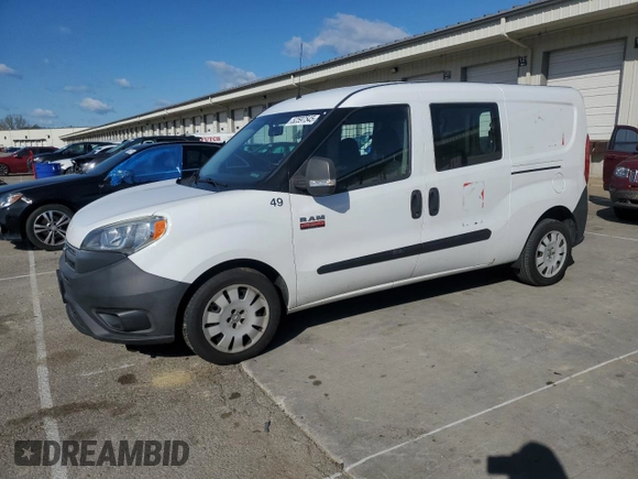 2015 Ram ProMaster City Cargo Tradesman with VIN ZFBERFAT1F6A02522, listed as a Copart auction lot 52597545 with 184,024 mi miles and Clean Title. Bid and sale history available at carsss.com. Image 1.