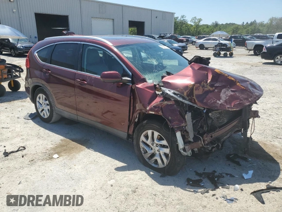 2015 Honda CR-V EX-L with VIN 2HKRM3H76FH517040, listed as a Copart auction lot 51932775 with 227,198 mi miles and Salvage Title. Bid and sale history available at DreamBid. Image 4.