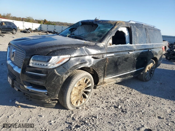 2018 Lincoln Navigator Select with VIN 5LMJJ2JT7JEL01187, listed as a Copart auction lot 77400174 with 97,513 mi miles and Salvage Title. Bid and sale history available at carsss.com. Image 1.