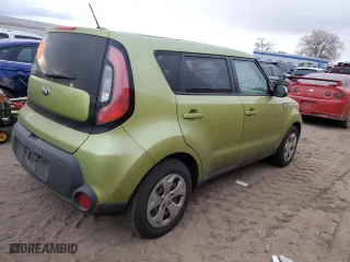 2015 Kia Soul with VIN KNDJN2A23F7792159, listed as a Copart auction lot 53731024 with 0 mi miles and Salvage Title. Bid and sale history available at carsss.com. Image 3.
