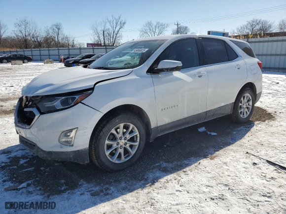 2018 Chevrolet Equinox LT with VIN 2GNAXSEV2J6187144, listed as a Copart auction lot 45956825 with 104,363 mi miles and Salvage Title. Bid and sale history available at carsss.com. Image 1.