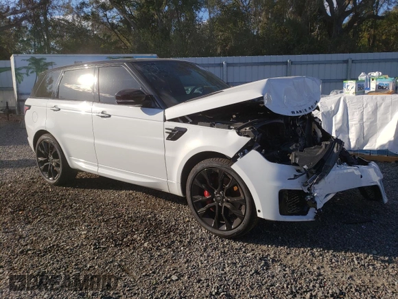 2022 Land Rover Range Rover Sport HST with VIN SALWS2RU3NA206185, listed as a Copart auction lot 83051924 with 41,278 mi miles and Salvage Title. Bid and sale history available at carsss.com. Image 4.