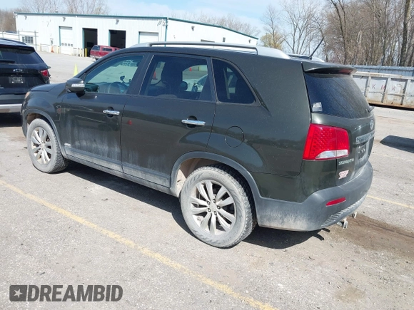 2011 Kia Sorento EX with VIN 5XYKUDA25BG118403, listed as a IAAI auction lot 42017215 with 166,421 mi miles. Bid and sale history available at carsss.com. Image 3.