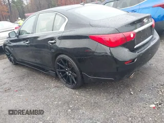 2014 Infiniti Q50 Sport with VIN JN1BV7AP4EM672256, listed as a IAAI auction lot 41016895 with 121,293 mi miles and . Bid and sale history available at DreamBid. Image 3.