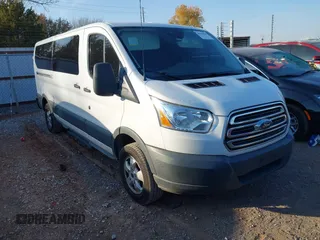 2018 Ford Transit Passenger XL with VIN 1FBZX2YM4JKA44793, listed as a IAAI auction lot 40969026 with 182,541 mi miles. Bid and sale history available at carsss.com. Image 1.