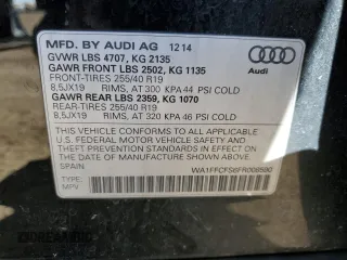 2015 Audi Q3 Prestige z VIN WA1FFCFS6FR008590, wystawiony jako Copart lot #45438604 z przebiegiem 137 597 mil mil oraz . Historia ofert i sprzedaży dostępna na DreamBid. Obrazek 13.