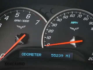 2008 Chevrolet Corvette with VIN 1G1YY26W585123965, listed as a Copart auction lot 45960685 with 55,239 mi miles and Salvage Title. Bid and sale history available at carsss.com. Image 8.
