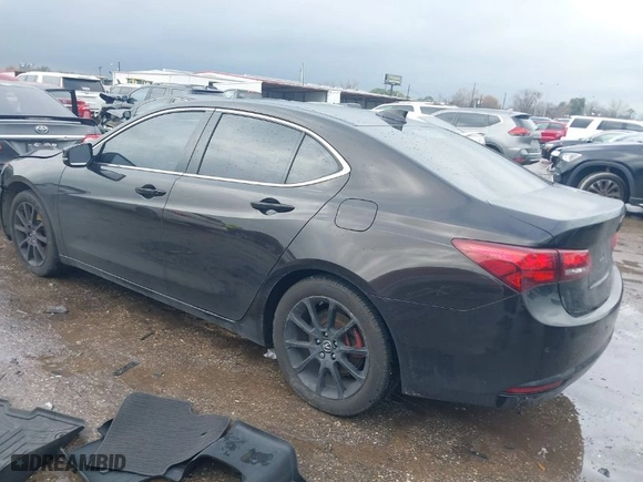 2015 Acura TLX V6 Tech with VIN 19UUB2F56FA008991, listed as a IAAI auction lot 41464023 with 119,818 mi miles. Bid and sale history available at carsss.com. Image 3.