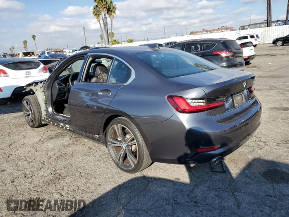2022 BMW 3 Series 330i with VIN 3MW5R1J01N8C41916, listed as a Copart auction lot 89118305 with 20,149 mi miles and Salvage Title. Bid and sale history available at carsss.com. Image 2.