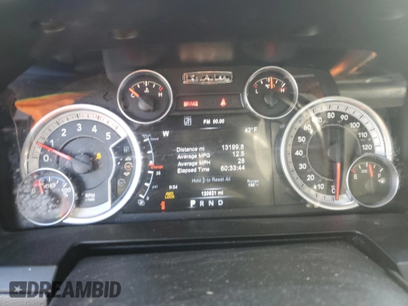 2015 Ram 2500 Laramie with VIN 3C6UR5NL3FG576801, listed as a Copart auction lot 46854805 with 120,821 mi miles and Salvage title. Bid and sale history available at DreamBid. Image 9.
