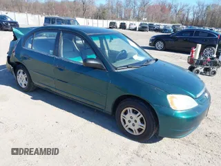 2001 Honda Civic LX with VIN 2HGES16551H567764, listed as a IAAI auction lot 41908288 with 137,740 mi miles. Bid and sale history available at carsss.com. Image 1.
