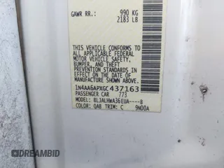 2016 Nissan Maxima 3.5 SV with VIN 1N4AA6APXGC437163, listed as a IAAI auction lot 41852359 with 152,000 mi miles. Bid and sale history available at carsss.com. Image 9.